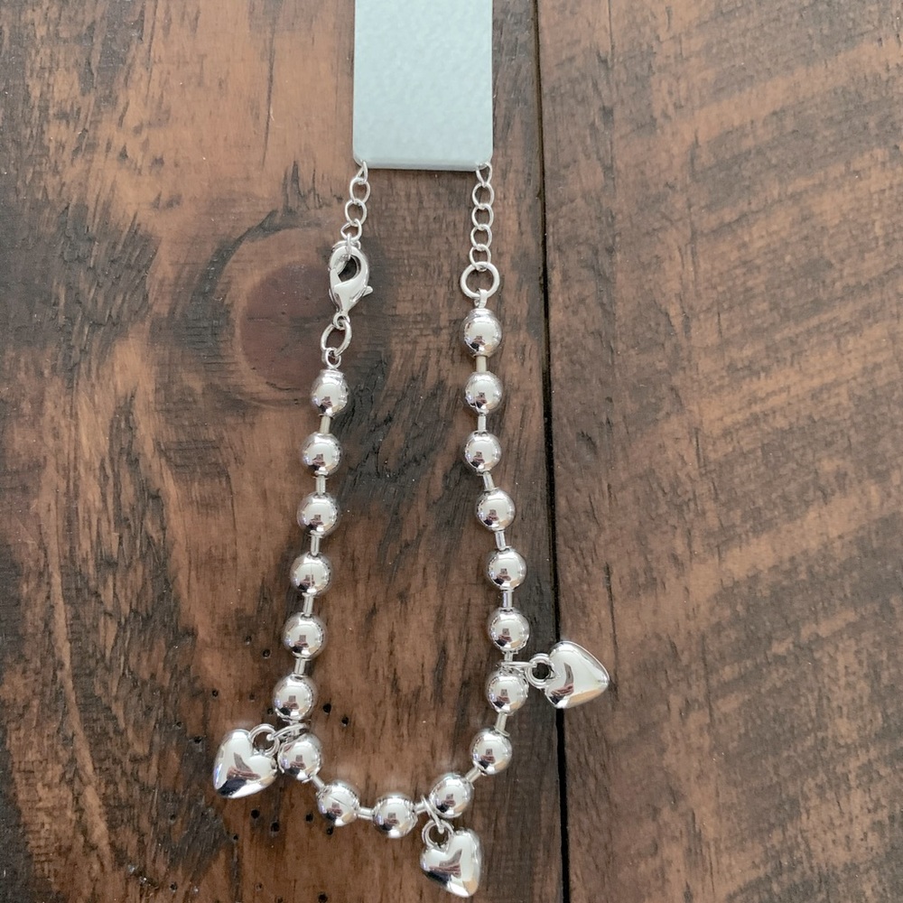 Silver Heart Bracelet